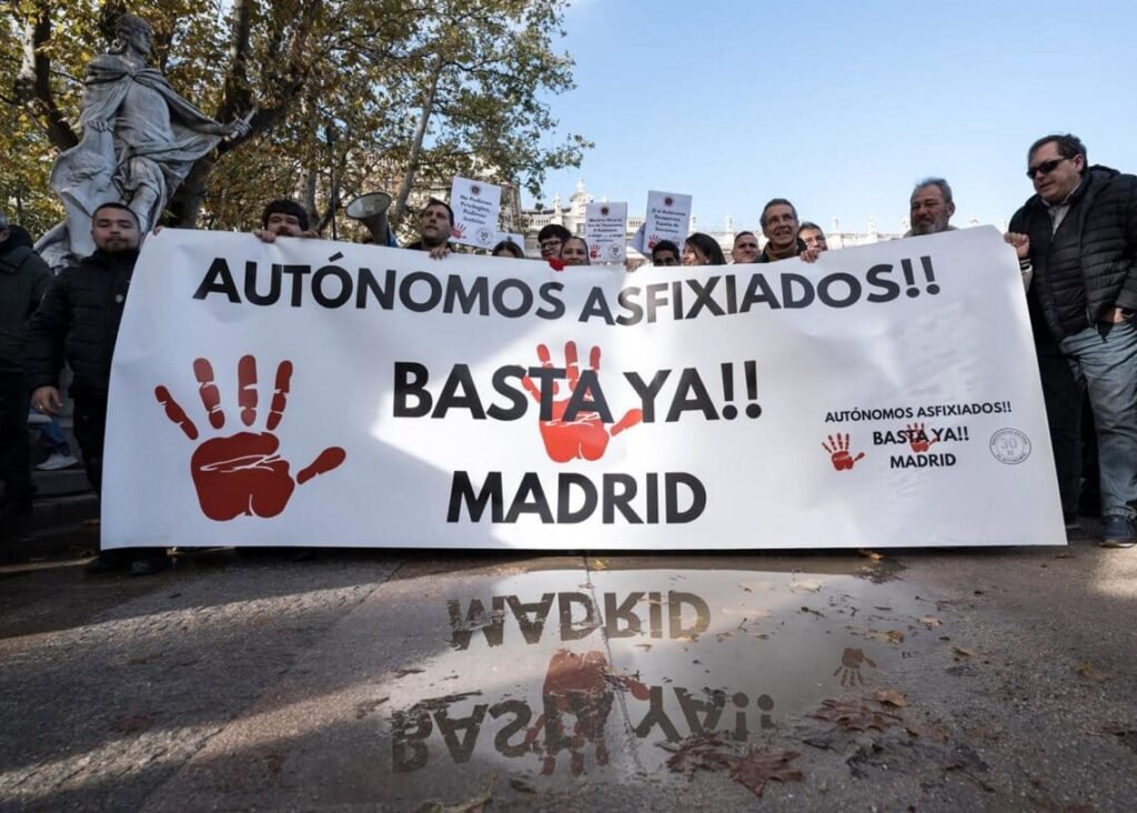 Autónomos toman Madrid, esto reclaman