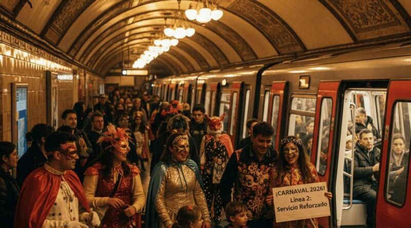 Refuerzo del metro por Carnaval
