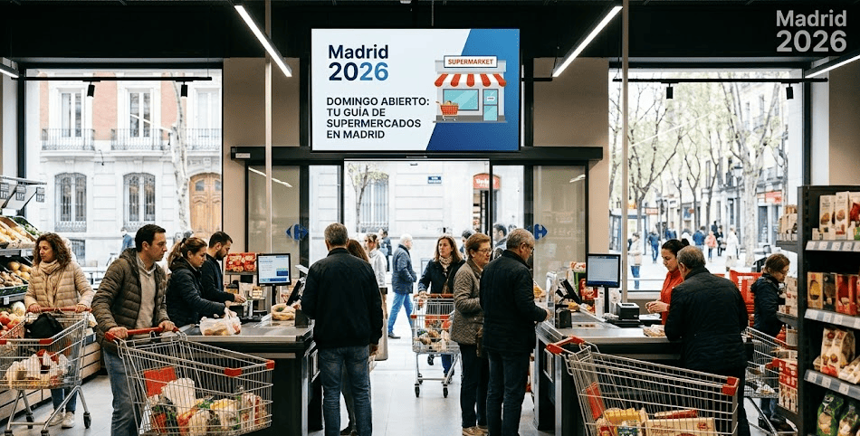 Supermercados abiertos en Madrid